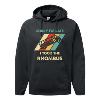 I Took The Rhombus Funny Math Nerd Performance Fleece Hoodie