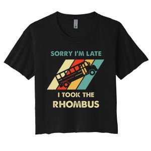 I Took The Rhombus Funny Math Nerd Women's Crop Top Tee