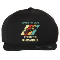 I Took The Rhombus Funny Math Nerd Wool Snapback Cap