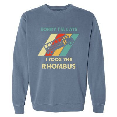 I Took The Rhombus Funny Math Nerd Garment-Dyed Sweatshirt