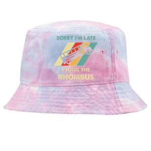 I Took The Rhombus Funny Math Nerd Tie-Dyed Bucket Hat