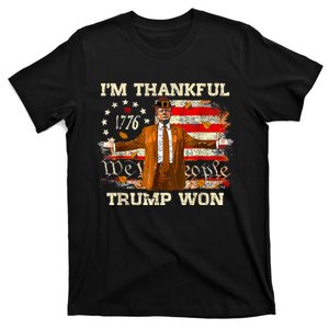 IM Thankful Trump Won Thanksgiving Turkey Fall T-Shirt