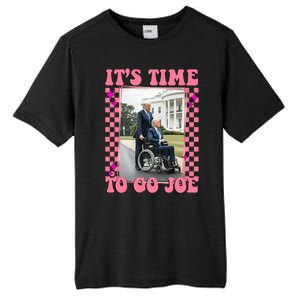 Its Time To Go Joe Wheelchair Funny Trump 2024 Retro Tall Fusion ChromaSoft Performance T-Shirt