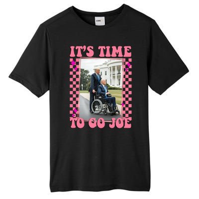 Its Time To Go Joe Wheelchair Funny Trump 2024 Retro Tall Fusion ChromaSoft Performance T-Shirt