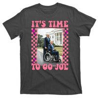 Its Time To Go Joe Wheelchair Funny Trump 2024 Retro T-Shirt