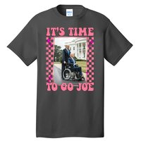 Its Time To Go Joe Wheelchair Funny Trump 2024 Retro Tall T-Shirt