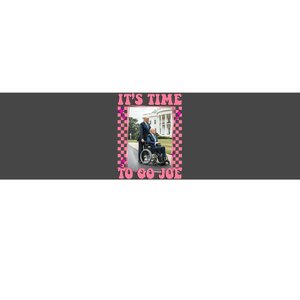 Its Time To Go Joe Wheelchair Funny Trump 2024 Retro Bumper Sticker