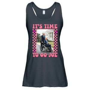 Its Time To Go Joe Wheelchair Funny Trump 2024 Retro Ladies Essential Flowy Tank