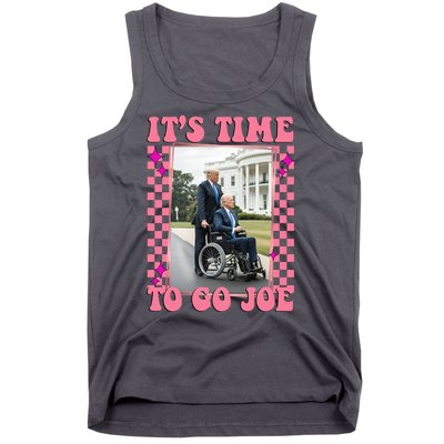 Its Time To Go Joe Wheelchair Funny Trump 2024 Retro Tank Top