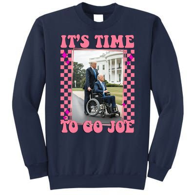 Its Time To Go Joe Wheelchair Funny Trump 2024 Retro Sweatshirt