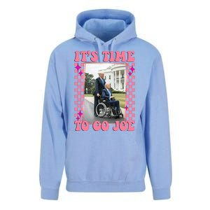 Its Time To Go Joe Wheelchair Funny Trump 2024 Retro Unisex Surf Hoodie