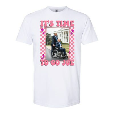 Its Time To Go Joe Wheelchair Funny Trump 2024 Retro Softstyle® CVC T-Shirt