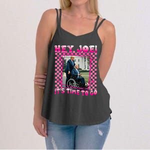 ItS Time To Go Joe Funny Trump 2024 Women's Strappy Tank