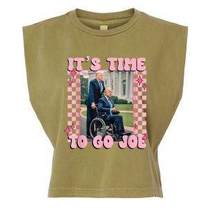 ItS Time To Go Joe Funny Trump 2024 Garment-Dyed Women's Muscle Tee