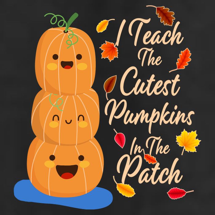 I Teach The Cutest Pumpkins In The Patch Garment-Dyed Fleece Hoodie