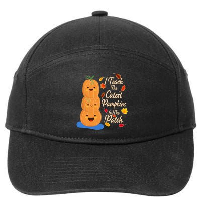 I Teach The Cutest Pumpkins In The Patch 7-Panel Snapback Hat