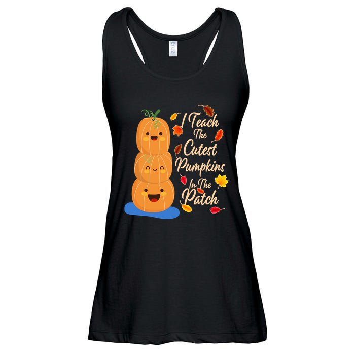 I Teach The Cutest Pumpkins In The Patch Ladies Essential Flowy Tank