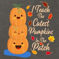 I Teach The Cutest Pumpkins In The Patch Cotton Canvas Backpack
