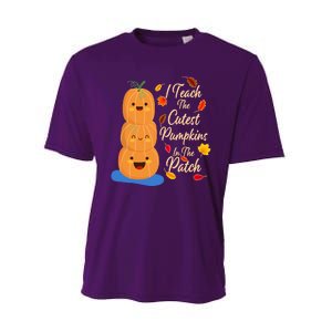 I Teach The Cutest Pumpkins In The Patch Performance Sprint T-Shirt