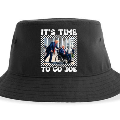 Its Time To Go Joe Funny Election 2024 Vote Trump Sustainable Bucket Hat