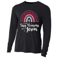 I Teach Tiny Humans About Jesus Teacher Appreciation Bible Cooling Performance Long Sleeve Crew