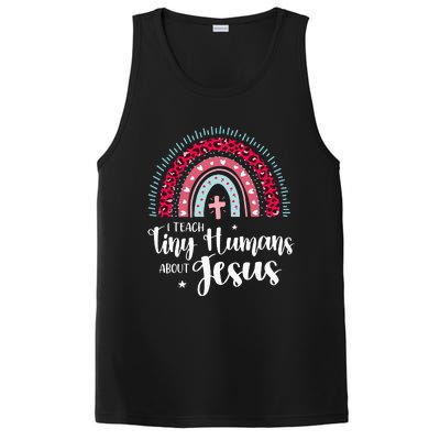 I Teach Tiny Humans About Jesus Teacher Appreciation Bible PosiCharge Competitor Tank