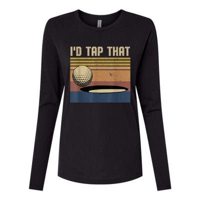 I’d Tap That Funny Golf Womens Cotton Relaxed Long Sleeve T-Shirt