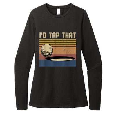 I’d Tap That Funny Golf Womens CVC Long Sleeve Shirt