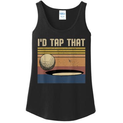 I’d Tap That Funny Golf Ladies Essential Tank