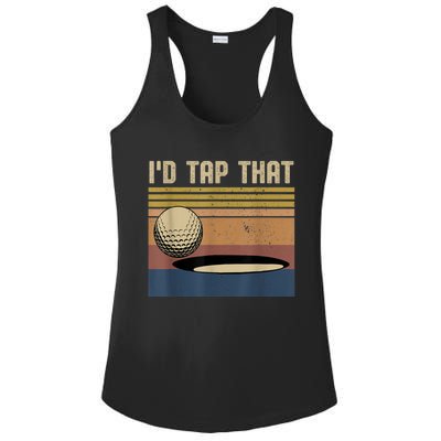 I’d Tap That Funny Golf Ladies PosiCharge Competitor Racerback Tank