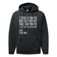 I Tried To Find The Best Fathers Day Funny Husband Performance Fleece Hoodie