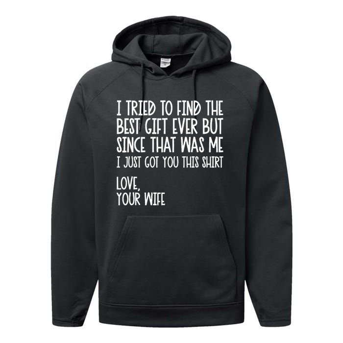 I Tried To Find The Best Fathers Day Funny Husband Performance Fleece Hoodie