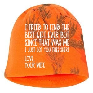 I Tried To Find The Best Fathers Day Funny Husband Kati - Camo Knit Beanie