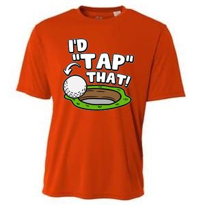 Id Tap That Funny Golf Lover Cooling Performance Crew T-Shirt