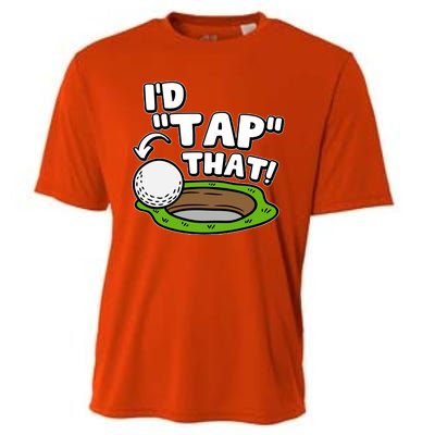 Id Tap That Funny Golf Lover Cooling Performance Crew T-Shirt