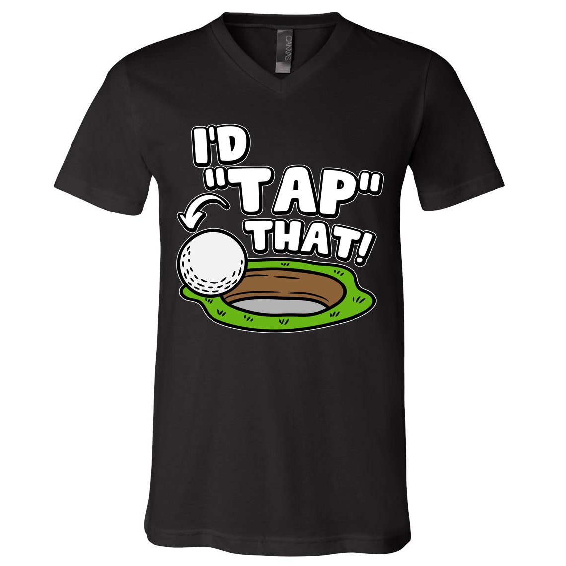 Id Tap That Funny Golf Lover V-Neck T-Shirt