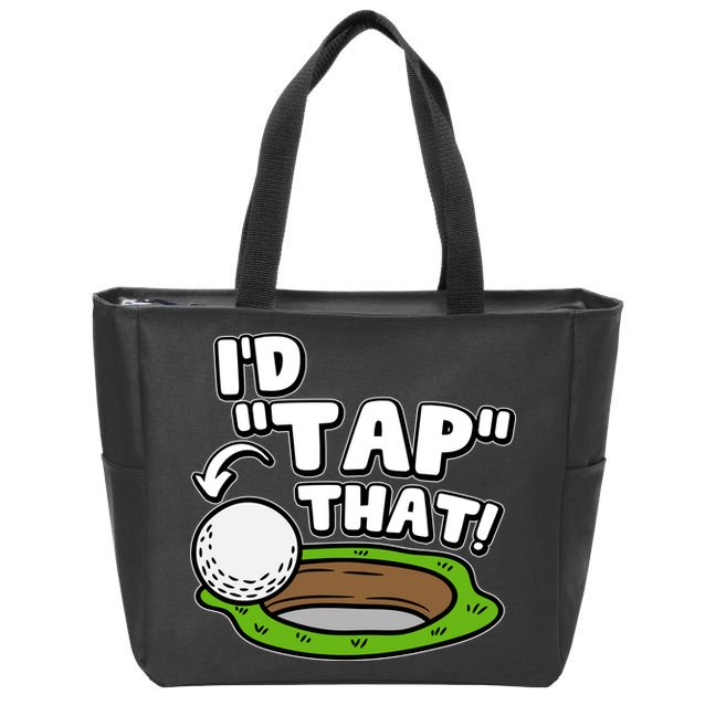 Id Tap That Funny Golf Lover Zip Tote Bag