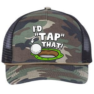 Id Tap That Funny Golf Lover Retro Rope Trucker Hat Cap