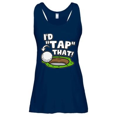 Id Tap That Funny Golf Lover Ladies Essential Flowy Tank