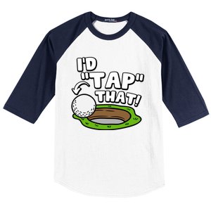 Id Tap That Funny Golf Lover Baseball Sleeve Shirt