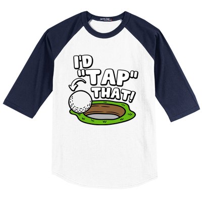 Id Tap That Funny Golf Lover Baseball Sleeve Shirt