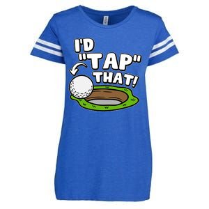 Id Tap That Funny Golf Lover Enza Ladies Jersey Football T-Shirt