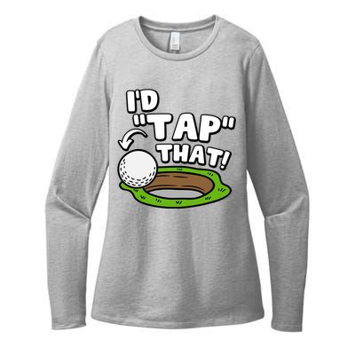 Id Tap That Funny Golf Lover Womens CVC Long Sleeve Shirt