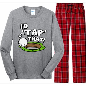 Id Tap That Funny Golf Lover Long Sleeve Pajama Set