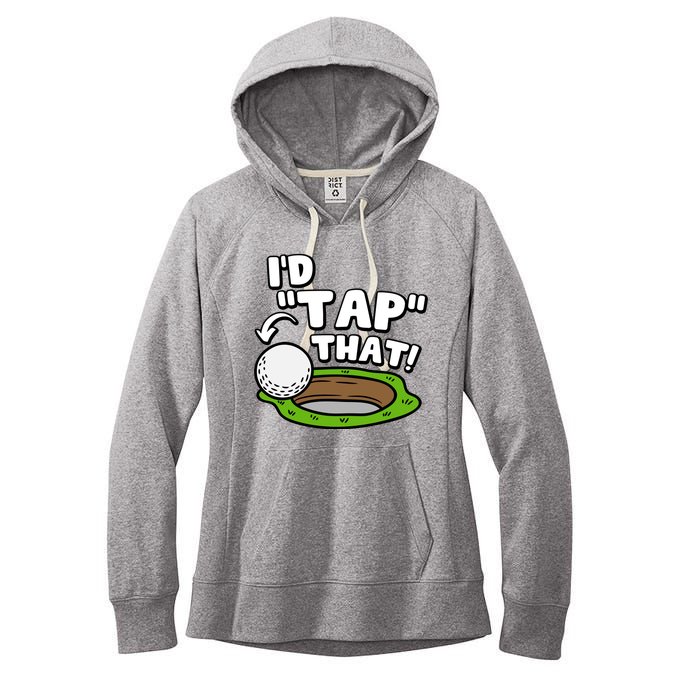 Id Tap That Funny Golf Lover Women's Fleece Hoodie