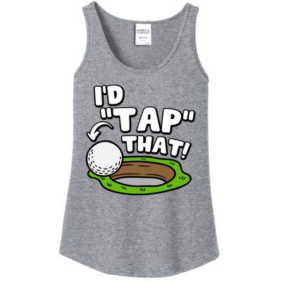 Id Tap That Funny Golf Lover Ladies Essential Tank