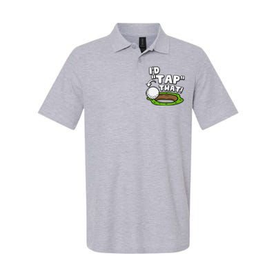 Id Tap That Funny Golf Lover Softstyle Adult Sport Polo