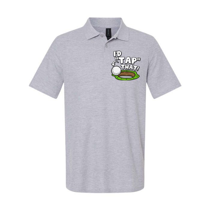 Id Tap That Funny Golf Lover Softstyle Adult Sport Polo