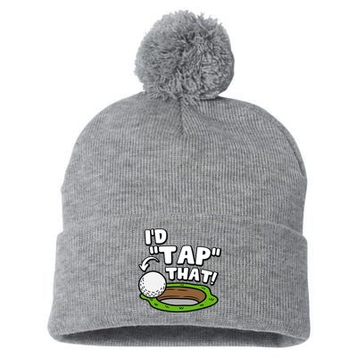 Id Tap That Funny Golf Lover Pom Pom 12in Knit Beanie