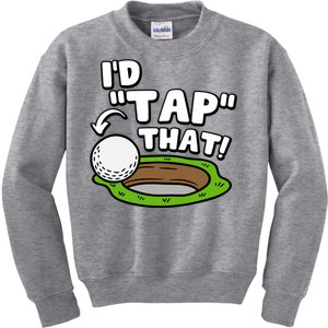 Id Tap That Funny Golf Lover Kids Sweatshirt